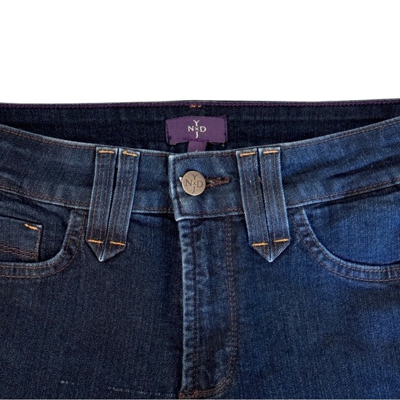 NYDJ Size 6 Blue Denim Lift & Tuck Marilyn Straight Jeans Style #10063 - Picture 3 of 6